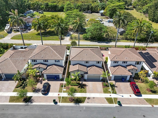 drone / aerial view featuring a residential view