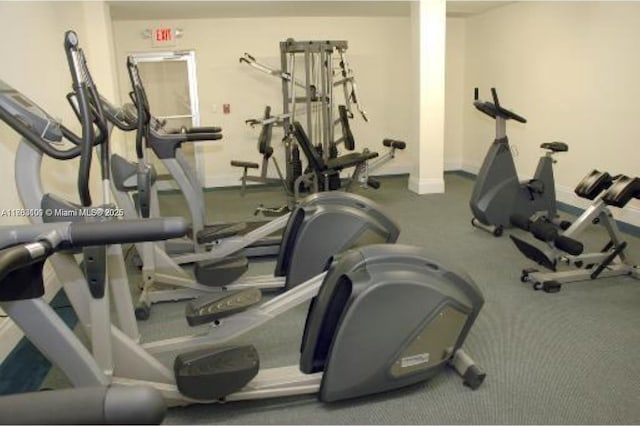 view of workout area