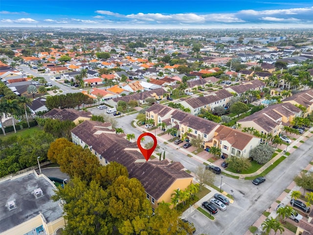 drone / aerial view featuring a residential view