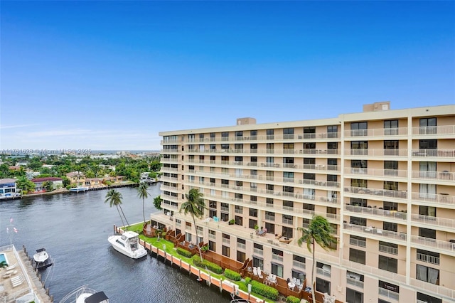 view of property featuring a water view