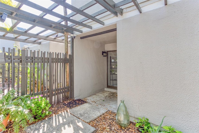 1548 NW 113th Way, Pembroke Pines, FL 33026 - exterior space with a pergola