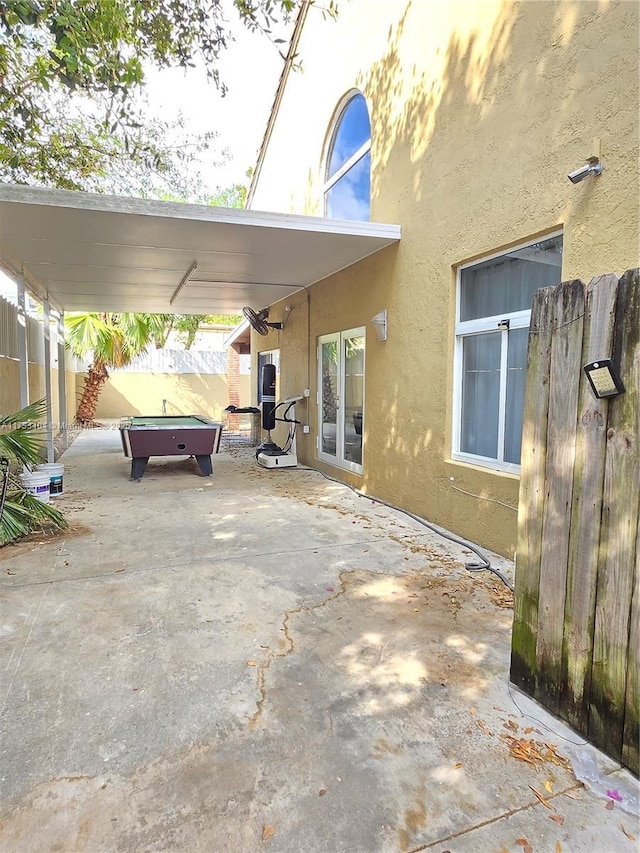 view of patio with fence