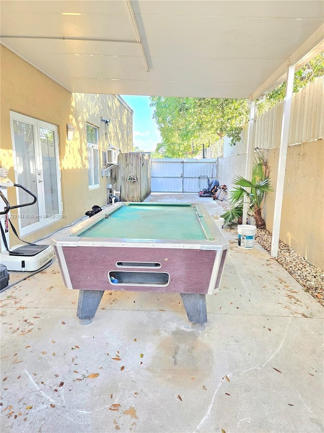 view of patio / terrace with a fenced backyard