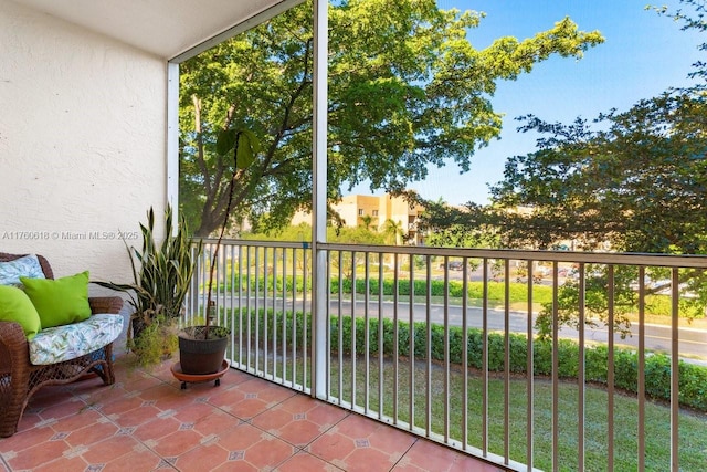 view of balcony