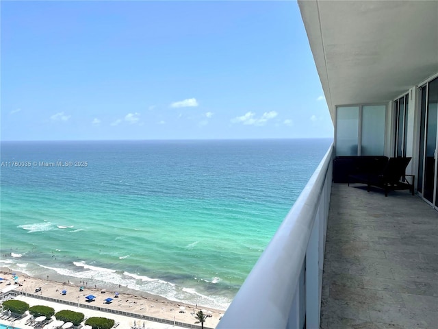 water view with a beach view