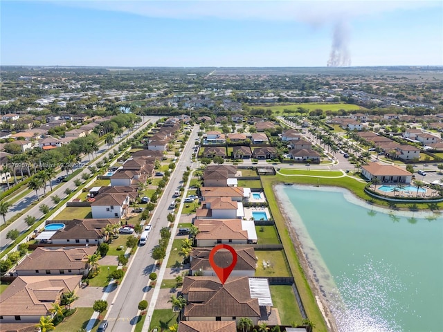 2548 SE 1st St, Homestead, FL 33033 - bird's eye view featuring a residential view and a water view