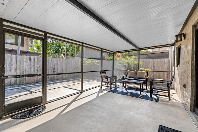 view of sunroom / solarium