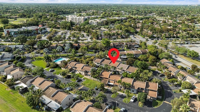 birds eye view of property featuring a residential view