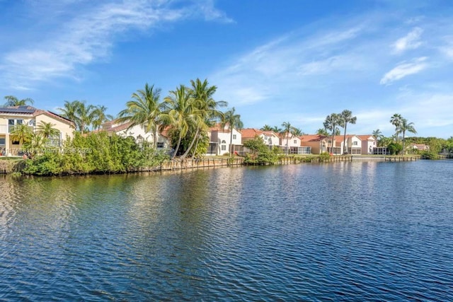 water view with a residential view