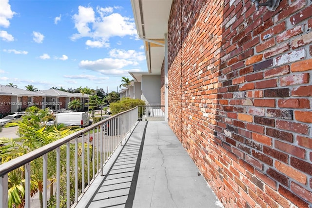 balcony featuring a residential view