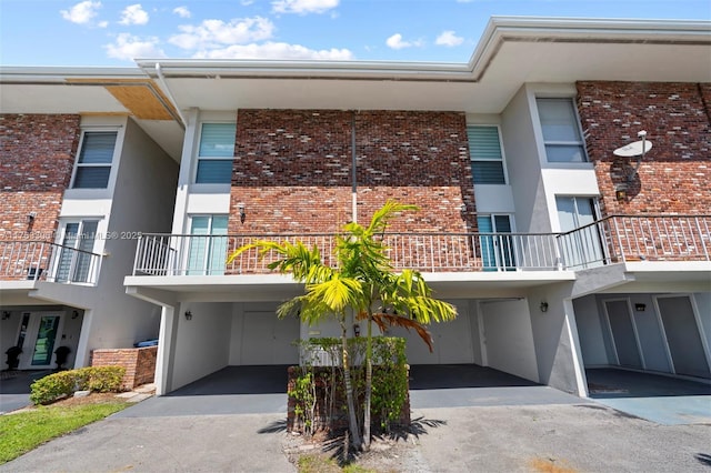 view of property with a carport