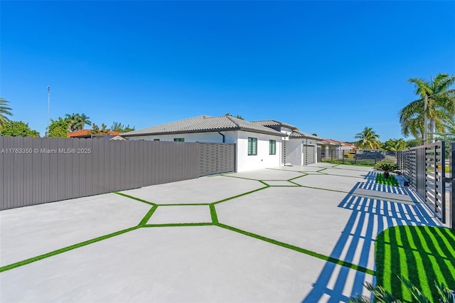 view of patio with fence