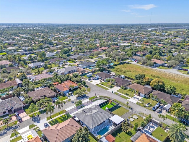 aerial view featuring a residential view