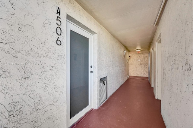 hallway with visible vents