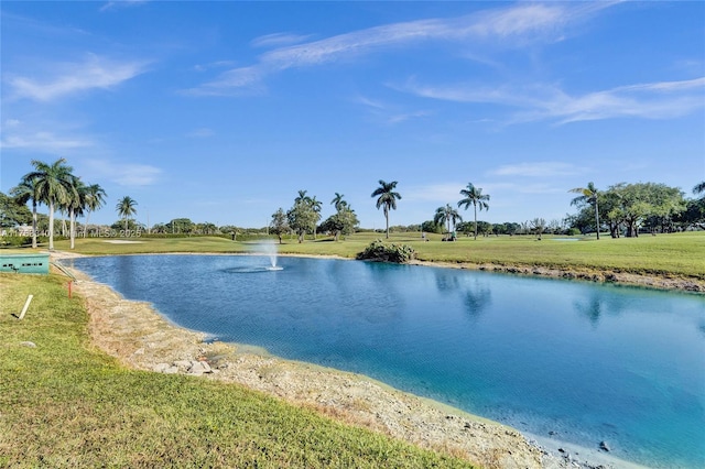 property view of water