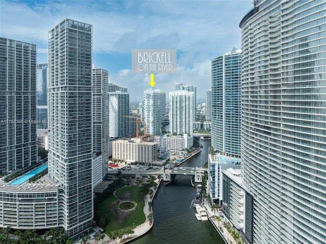 41 SE 5th St Unit 1815, Miami, FL 33131 - view of city skyline featuring a nearby body of water