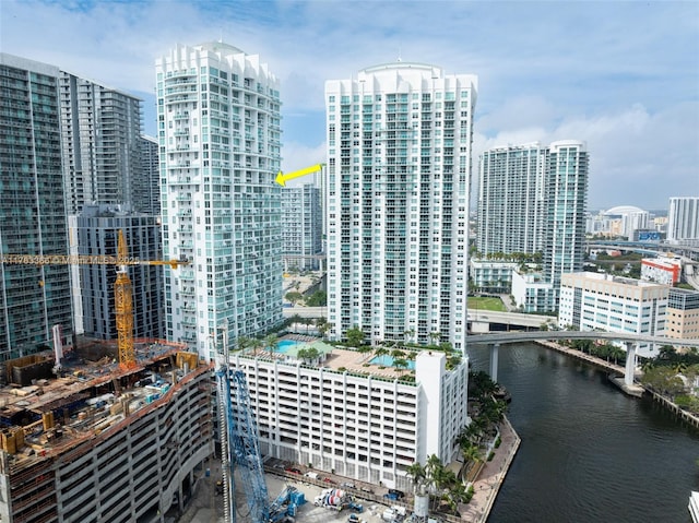 41 SE 5th St Unit 1815, Miami, FL 33131 - view of city with a large body of water and a notable bridge