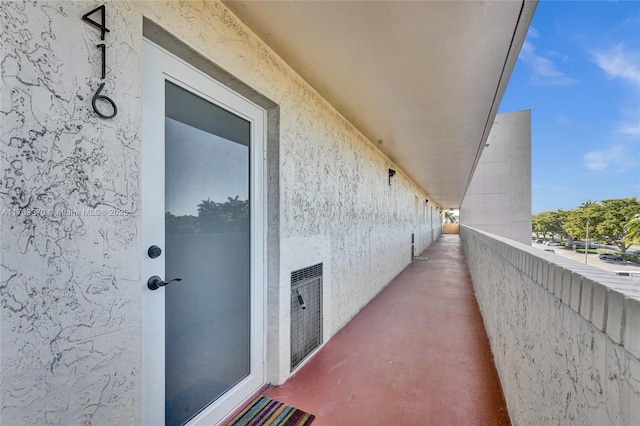 balcony with visible vents