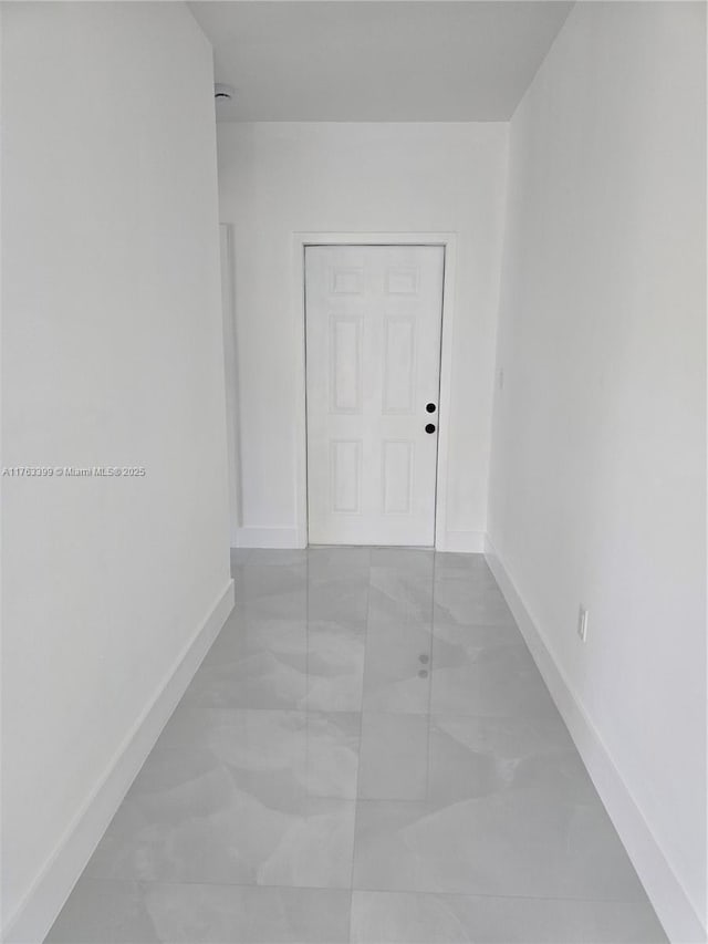 hall with baseboards