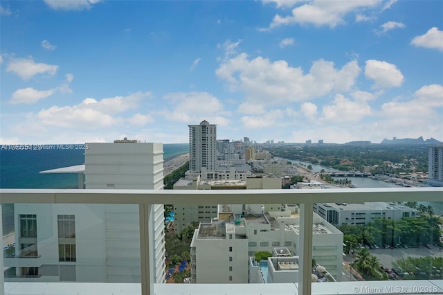 city view with a water view