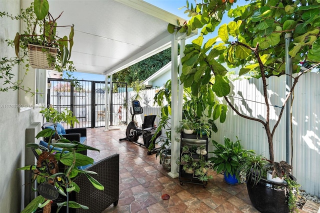 view of sunroom / solarium