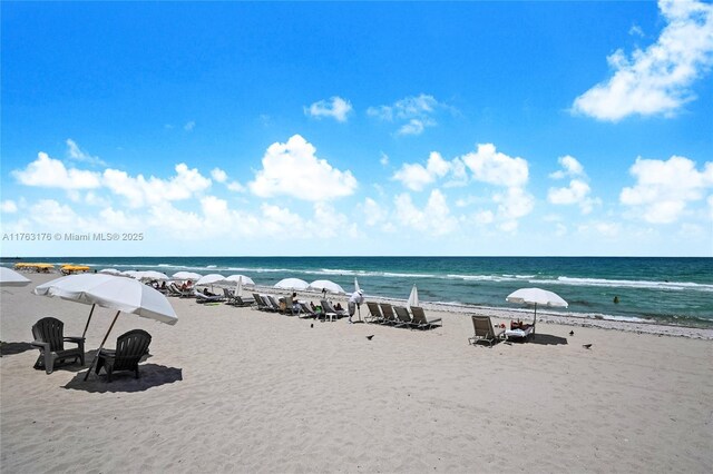 9801 Collins Ave Unit 5M, Bal Harbour, FL 33154 - water view featuring local beach