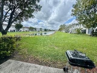 view of community featuring a lawn