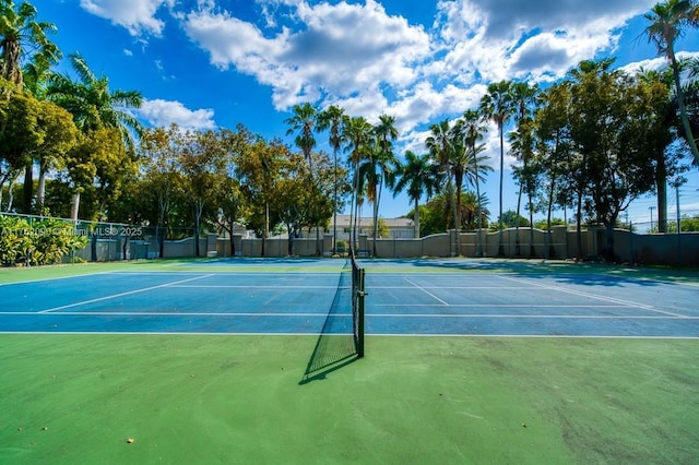 view of sport court with community basketball court and fence