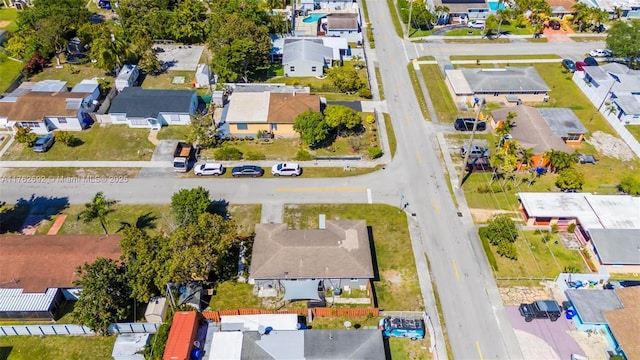 aerial view featuring a residential view