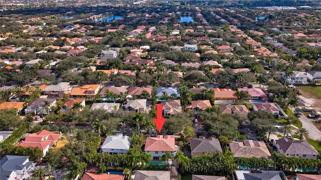 birds eye view of property featuring a residential view