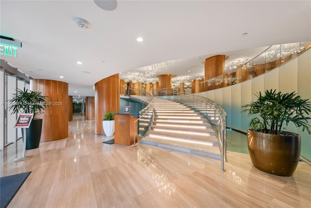 488 NE 18th St Unit 917, Miami, FL 33132 - lobby featuring recessed lighting