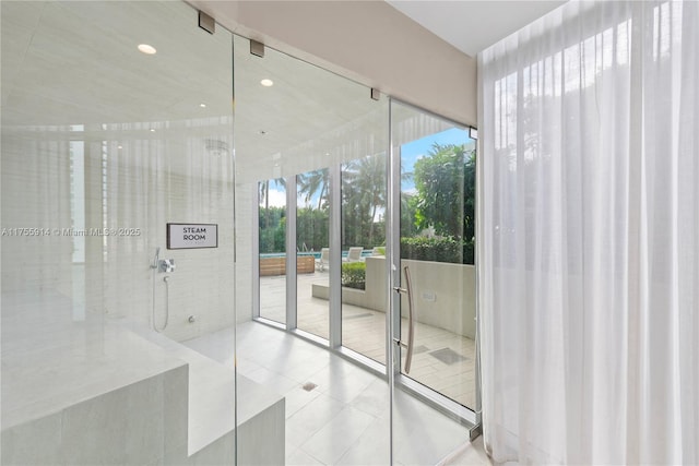 488 NE 18th St Unit 917, Miami, FL 33132 - bathroom with tile patterned flooring and recessed lighting