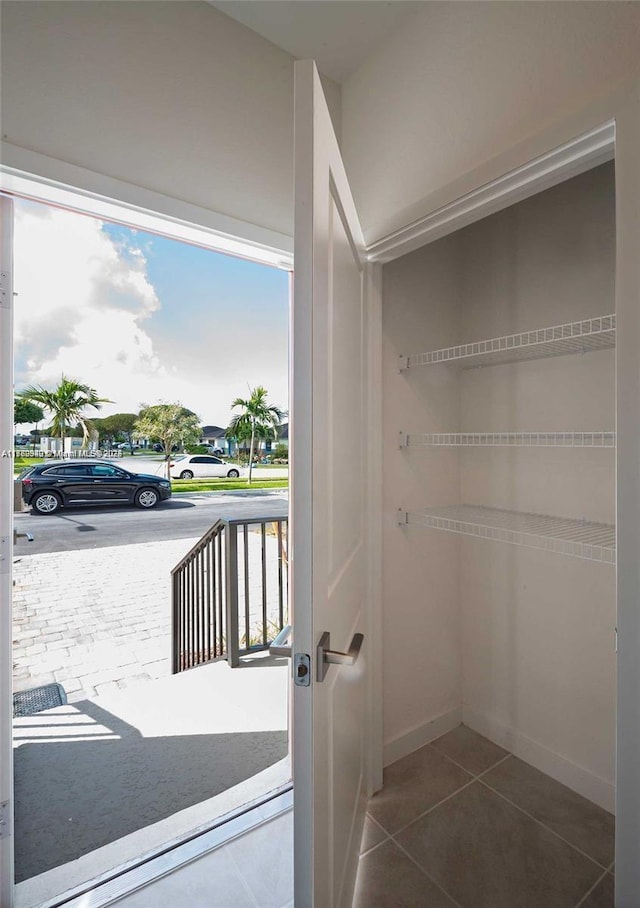 view of closet