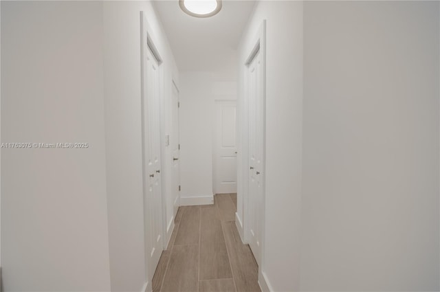 hallway with baseboards