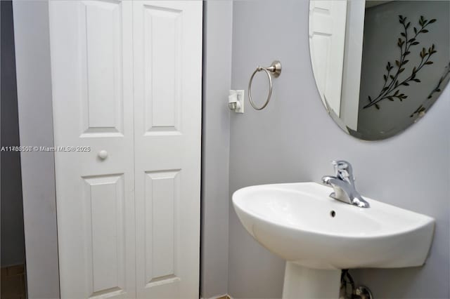 bathroom with a sink