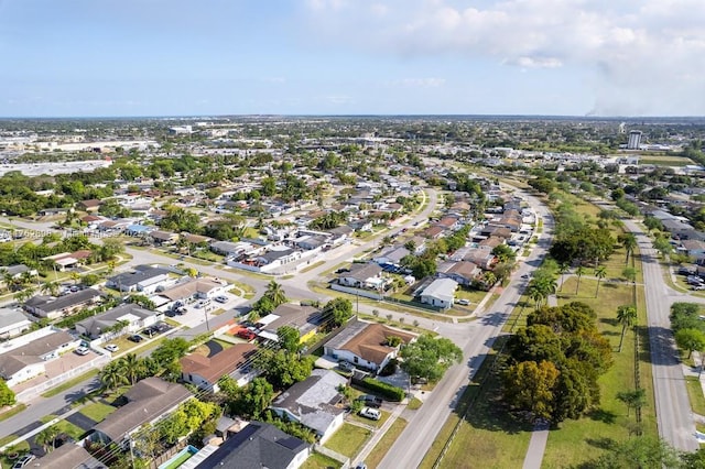 bird's eye view with a residential view