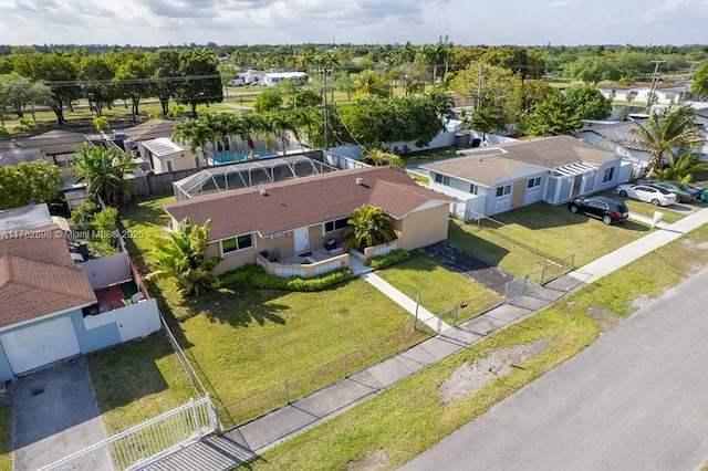 birds eye view of property featuring a residential view