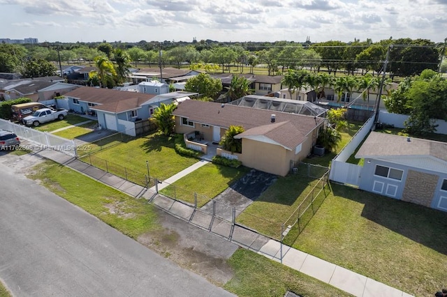 birds eye view of property featuring a residential view