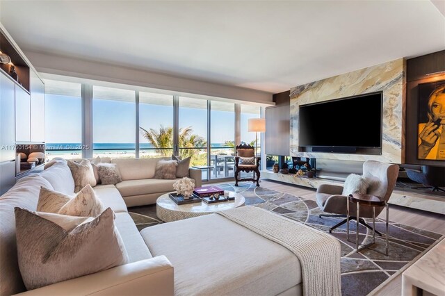 321 Ocean Dr Unit 200, Miami Beach, FL 33139 - living room with wood finished floors