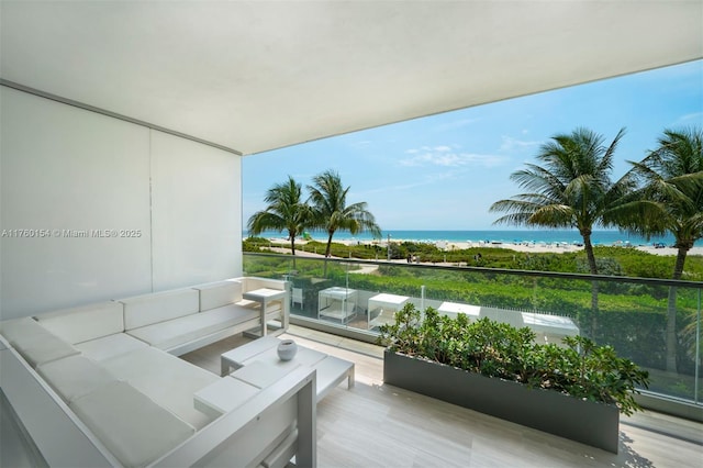 321 Ocean Dr Unit 200, Miami Beach, FL 33139 - balcony featuring a water view