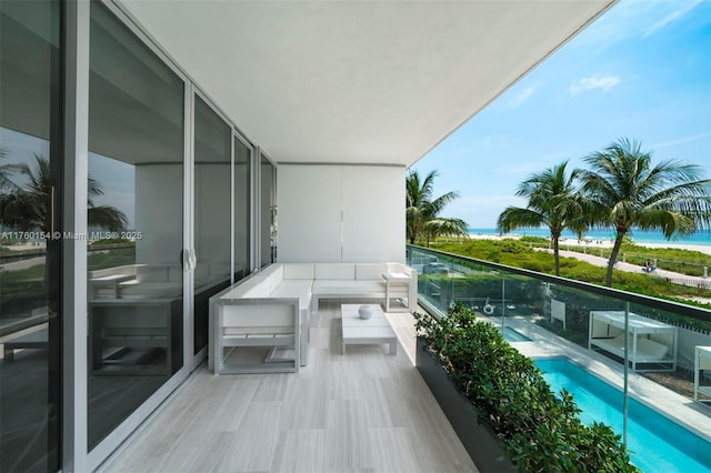 321 Ocean Dr Unit 200, Miami Beach, FL 33139 - balcony featuring a water view