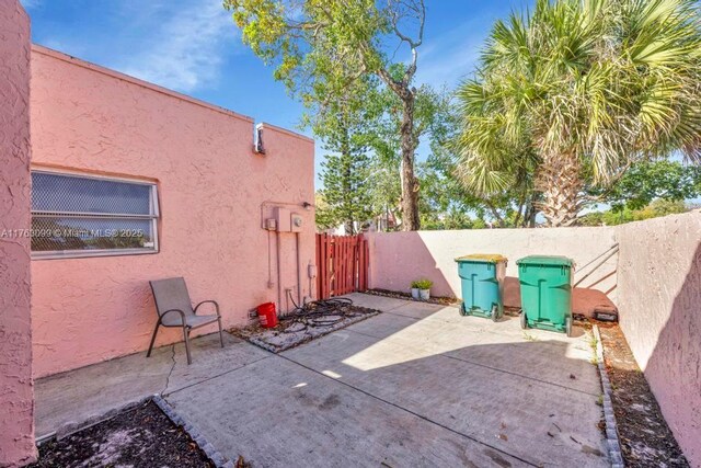 view of patio / terrace with a fenced backyard