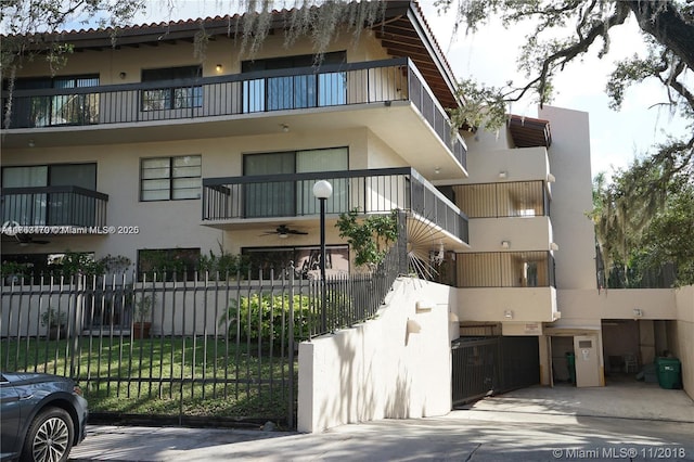 view of property with a fenced front yard