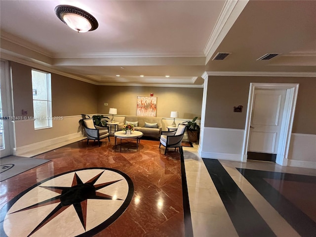 16101 Emerald Estates Dr Unit 143, Weston, FL 33331 - building lobby with crown molding and recessed lighting