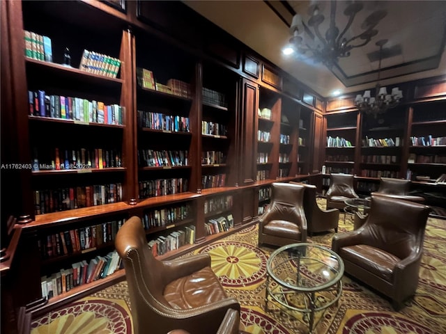 16101 Emerald Estates Dr Unit 143, Weston, FL 33331 - sitting room with bookshelves