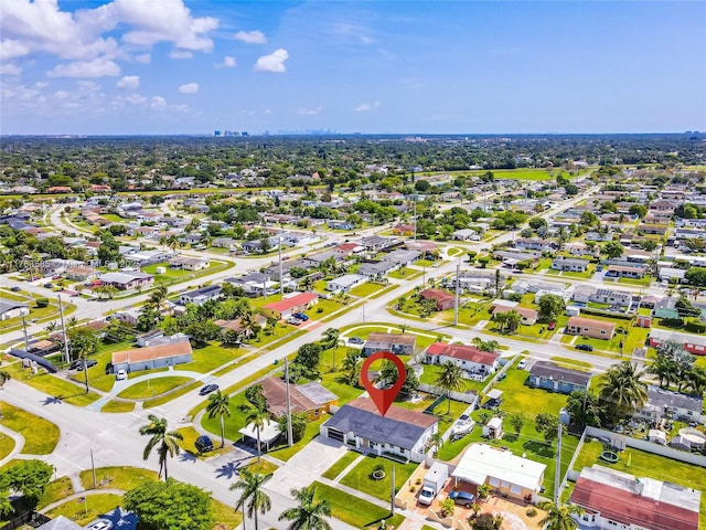 birds eye view of property featuring a residential view