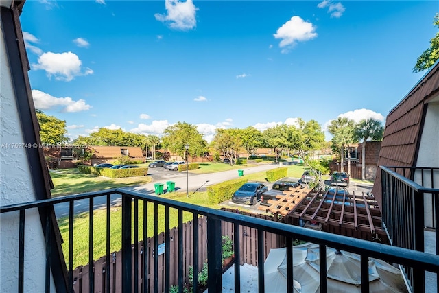 view of balcony