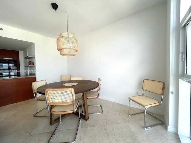 dining area with baseboards