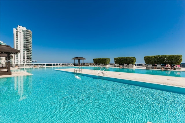 pool featuring a patio