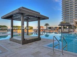 pool with a water play area